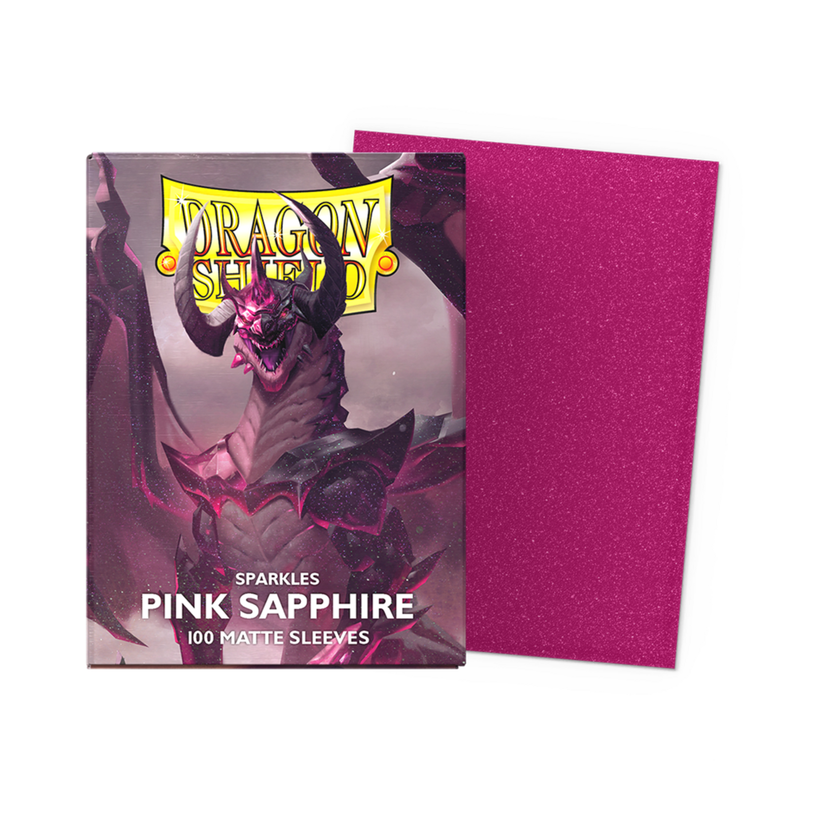 Dragonshield Dragonshield 100 Box Sleeves Matte Sparkles Pink Sapphire