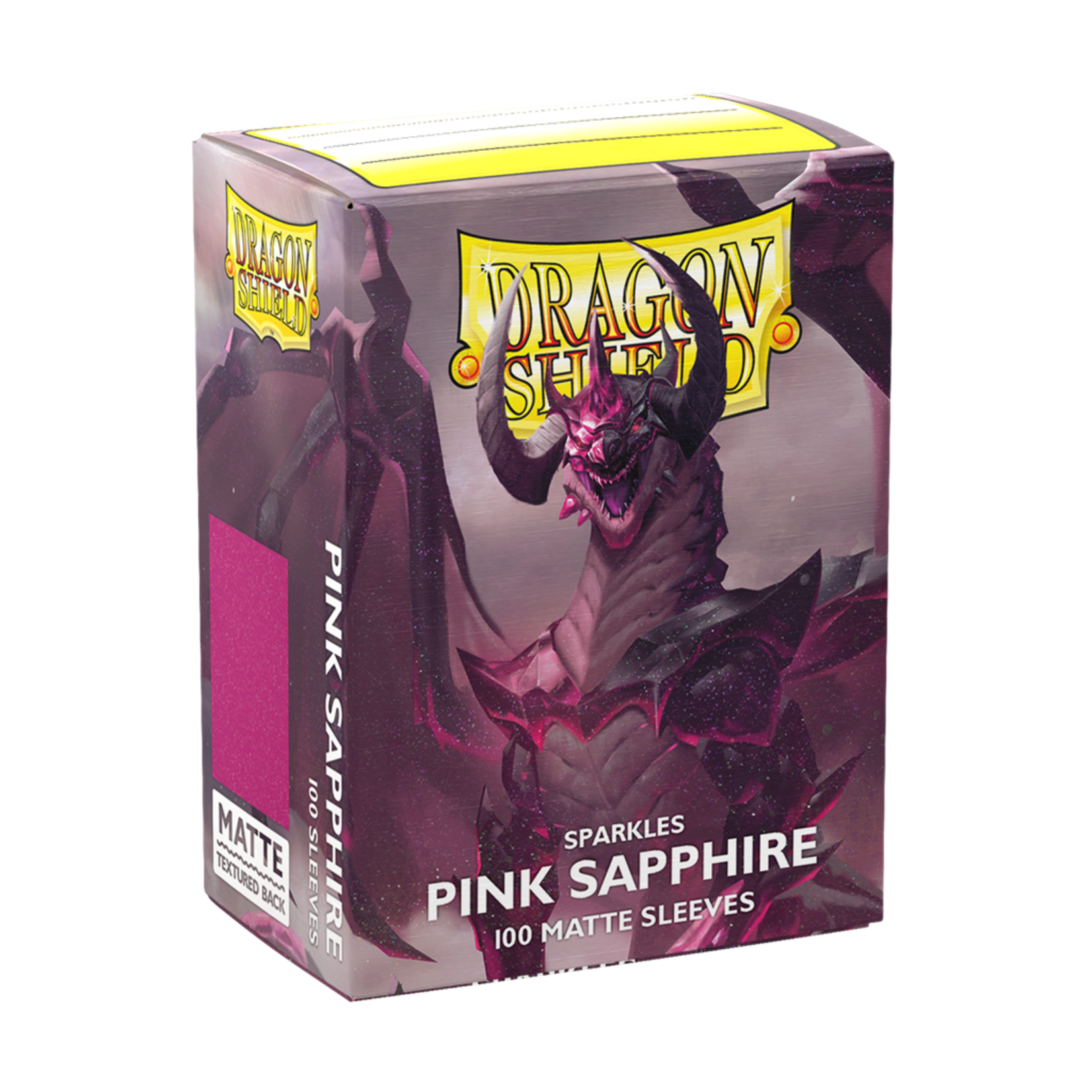 Dragonshield Dragonshield 100 Box Sleeves Matte Sparkles Pink Sapphire