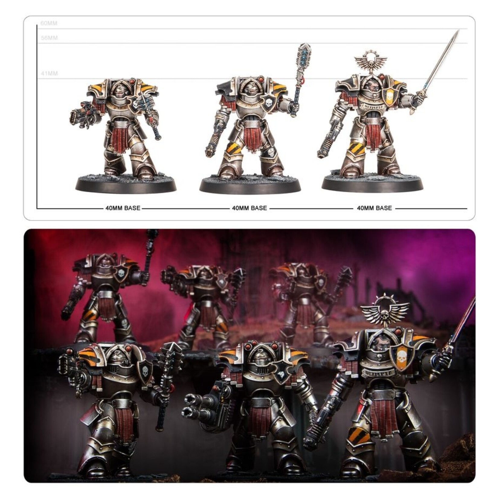 Games Workshop HH Astartes: Cataphractii w/ Volkite Charges + Power Mauls