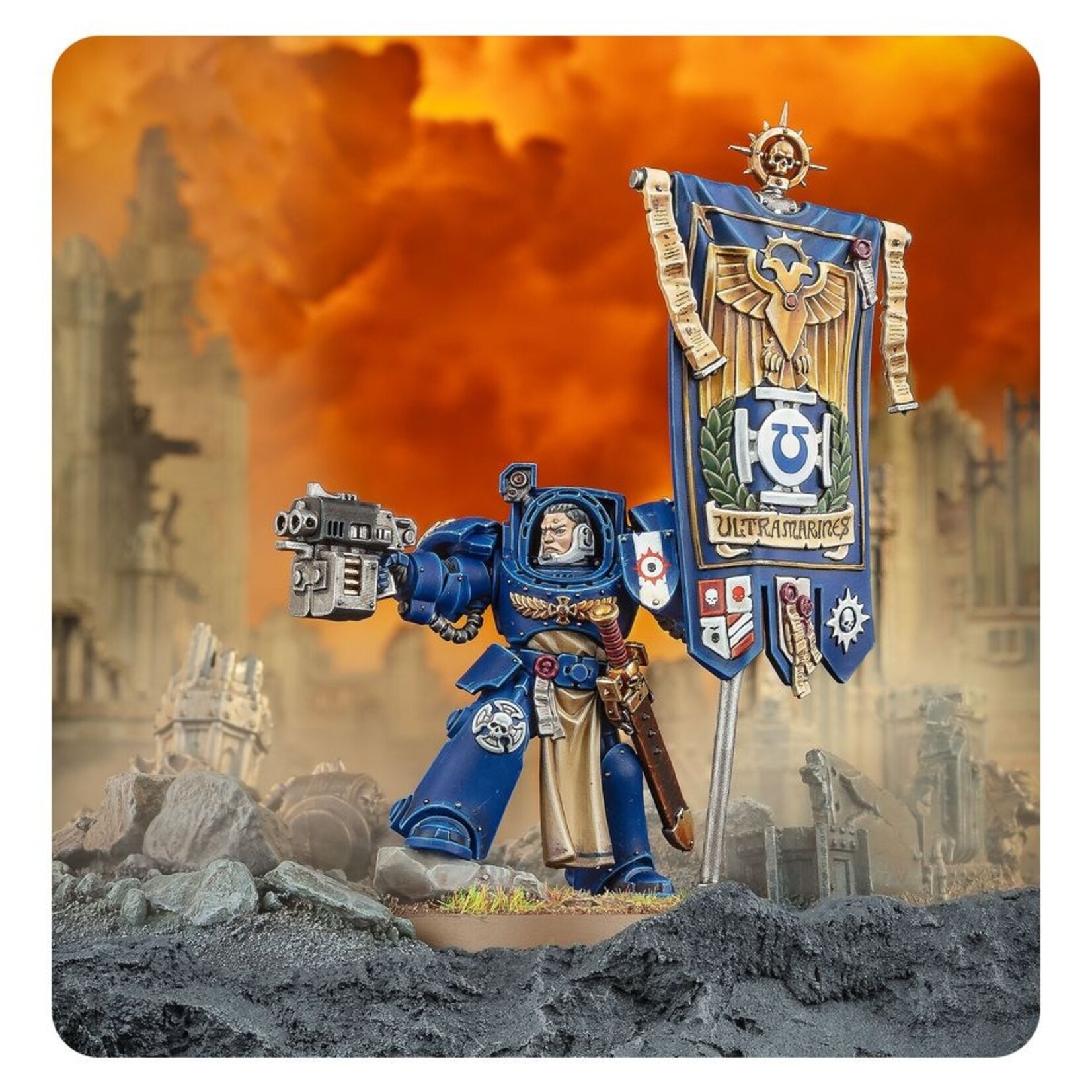 Games Workshop Space Marines Ancient in Terminator Armour
