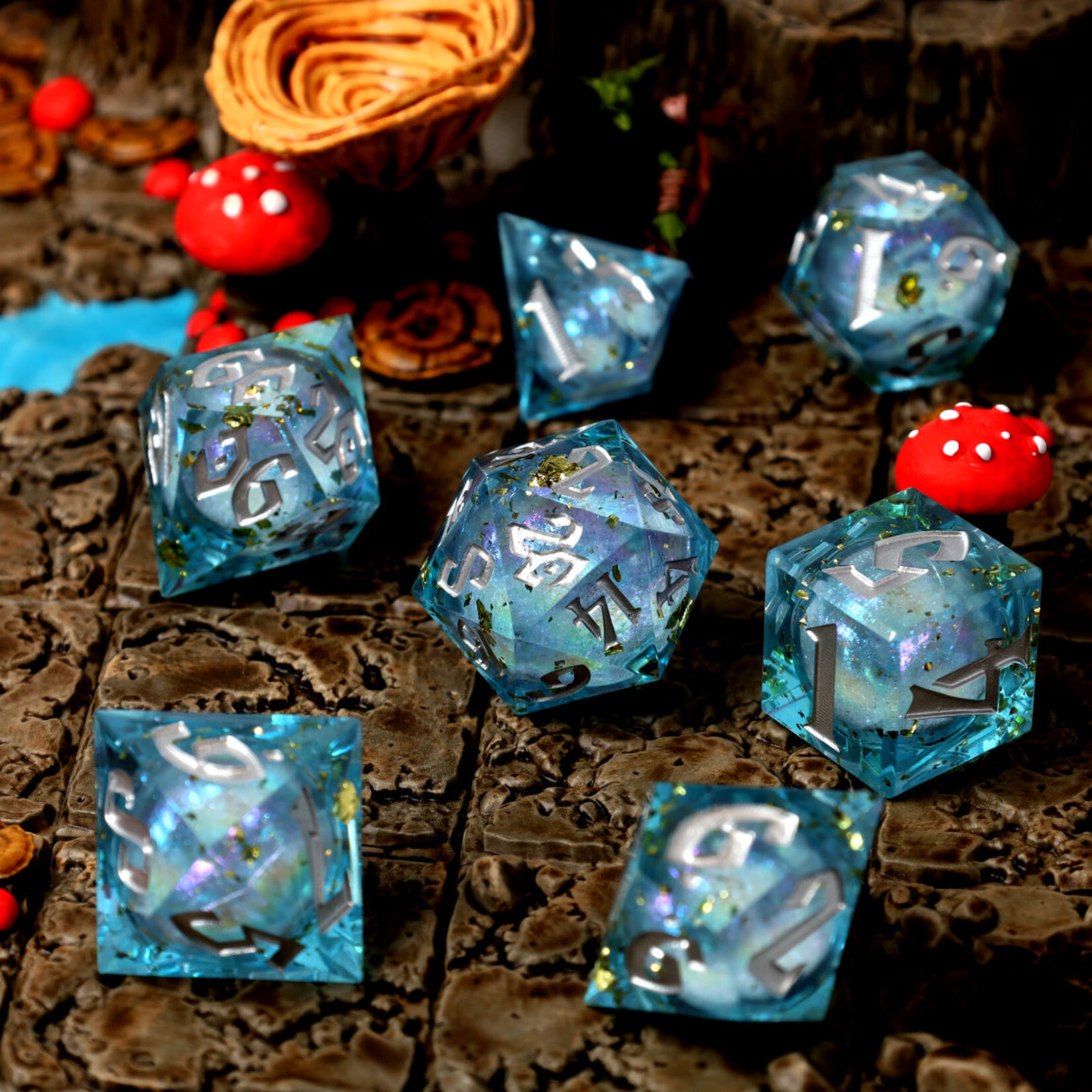 Glass Staff Crit Stones Liquid Core: Flux Fortune