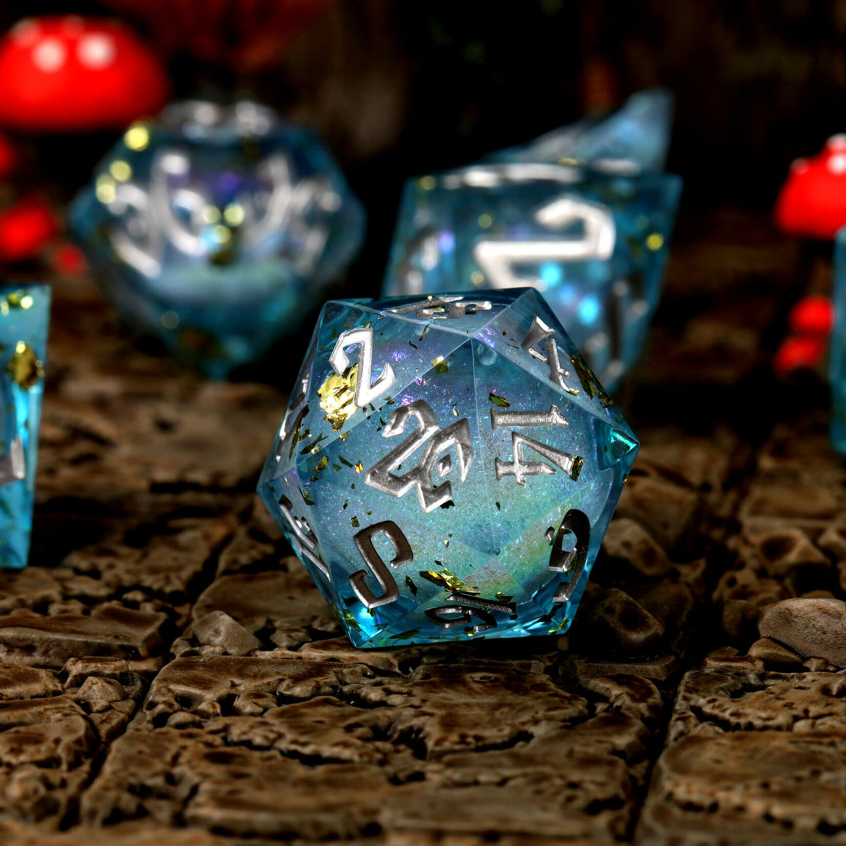Glass Staff Crit Stones Liquid Core: Flux Fortune