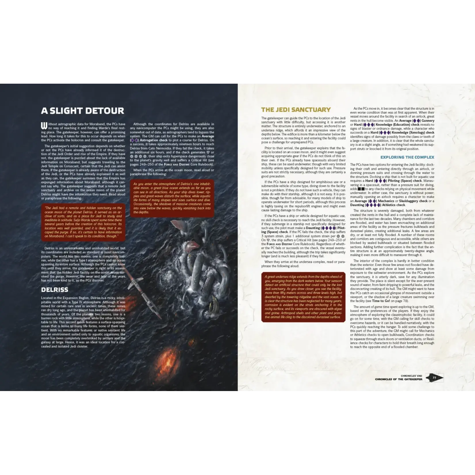 EDGE Studio Star Wars RPG Force and Destiny: Chronicles of the Gatekeeper (EN)