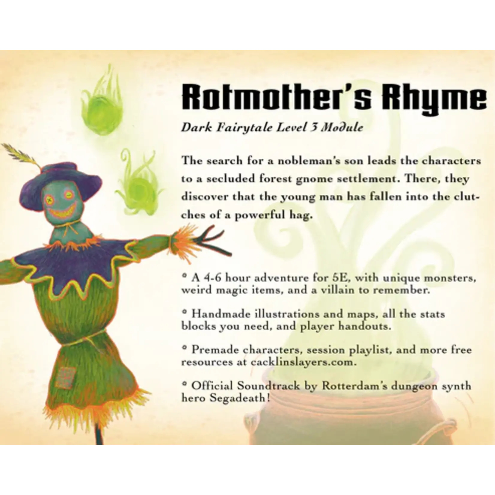 Cacklin Slayers 5e RPG Zineshot: Rotmother's Rhyme