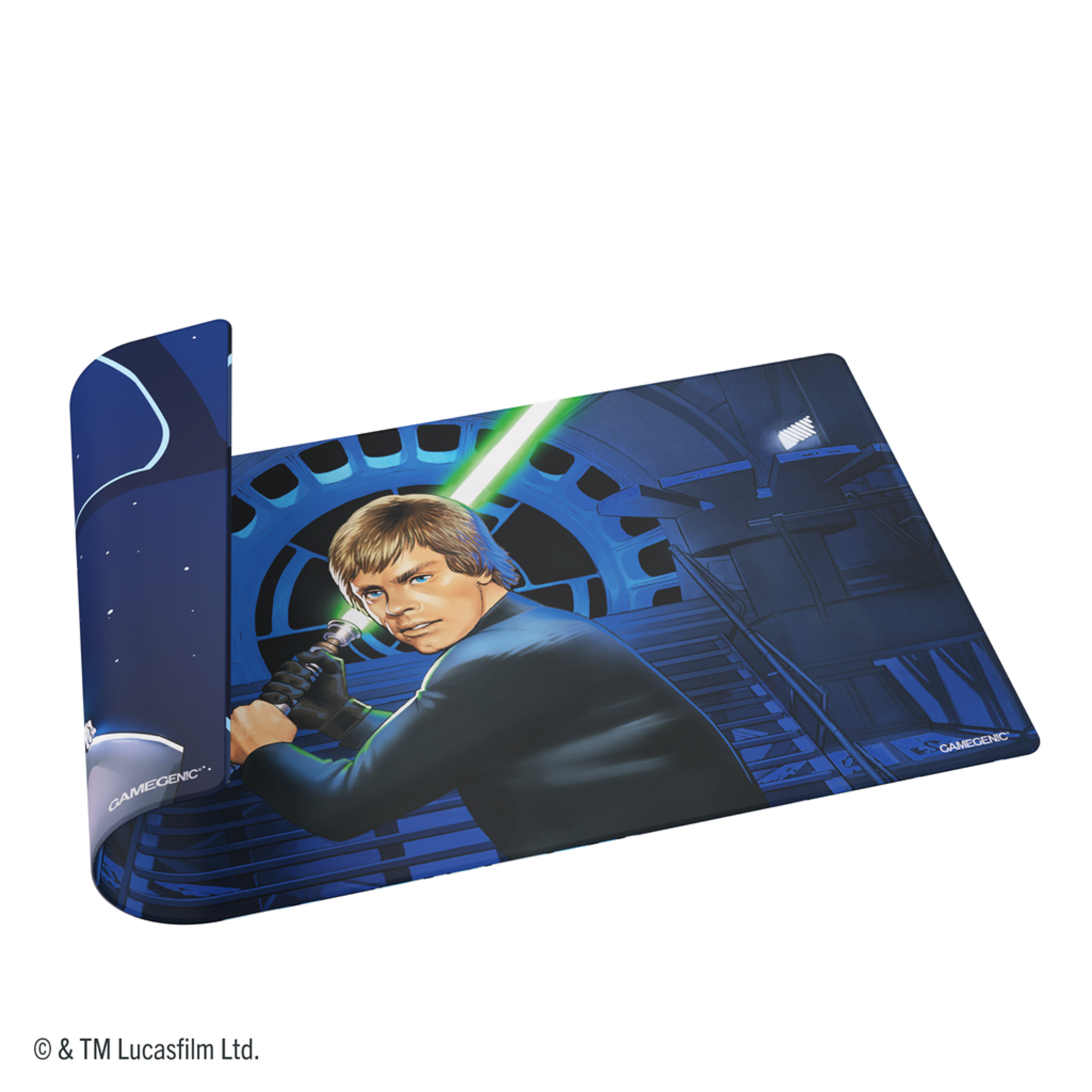 Gamegenic SWU Double-Sided Game Mat: Luke Skywalker & Emperor Palpatine (Pre-order)
