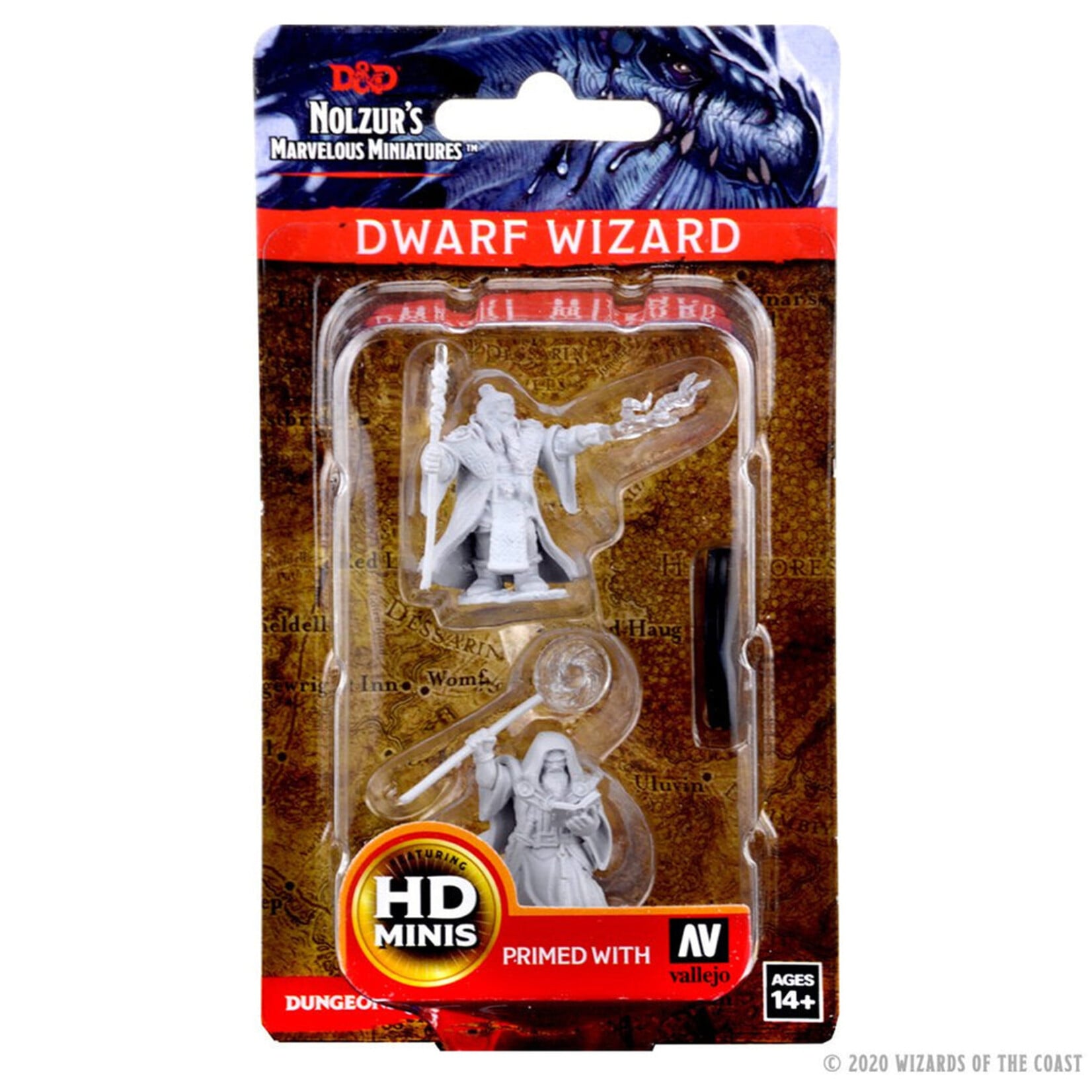 Wizkids D&D Nolzur's Marvelous Miniatures Dwarf Wizard Male