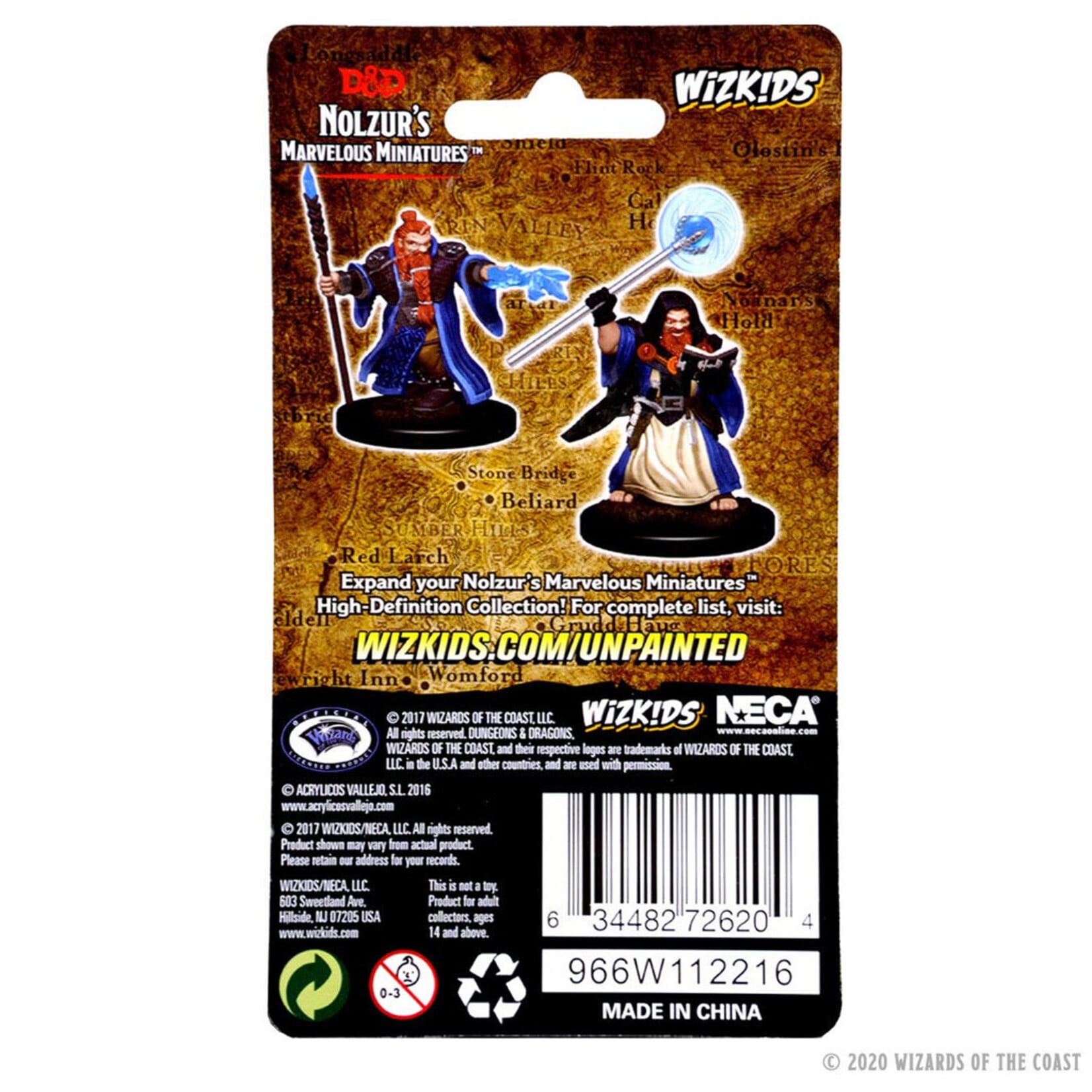 Wizkids D&D Nolzur's Marvelous Miniatures Dwarf Wizard Male