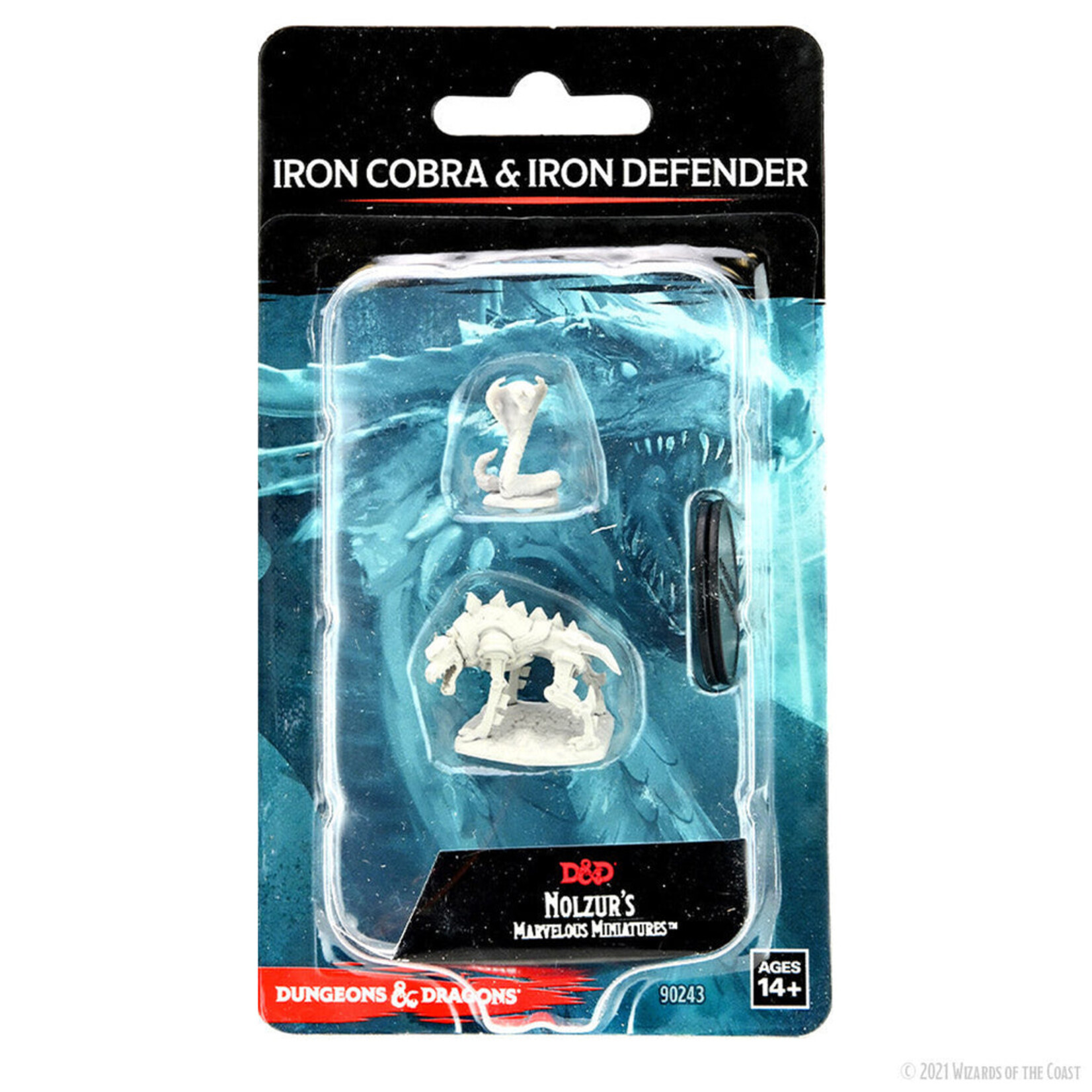 Wizkids D&D Nolzur's Marvelous Miniatures Iron Cobra & Iron Defender
