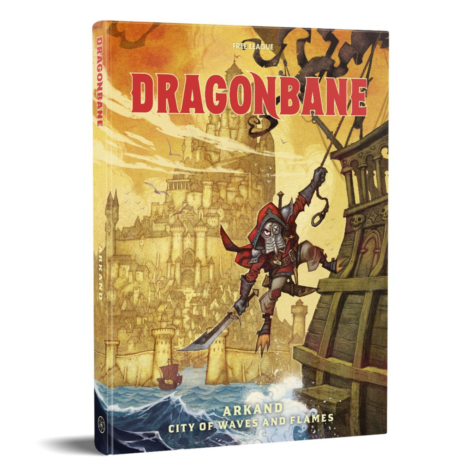 Free League Publishing Dragonbane RPG: Arkand – City of Waves and Flames (EN) (Pre-order)