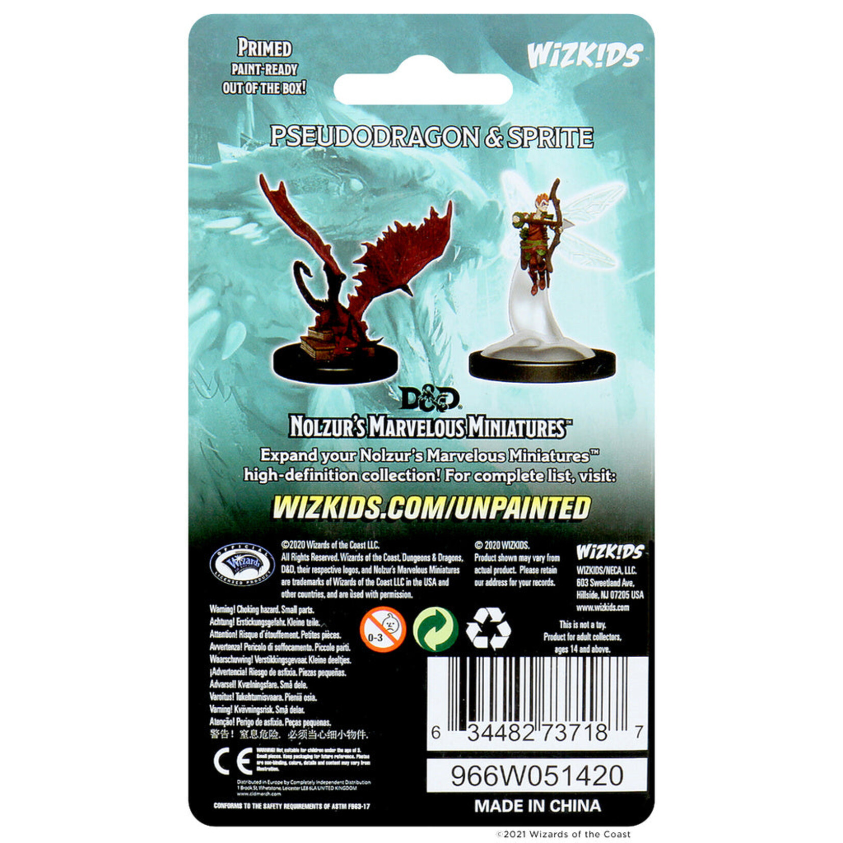 Wizkids D&D Nolzur's Marvelous Miniatures Pseudodragon and Sprite