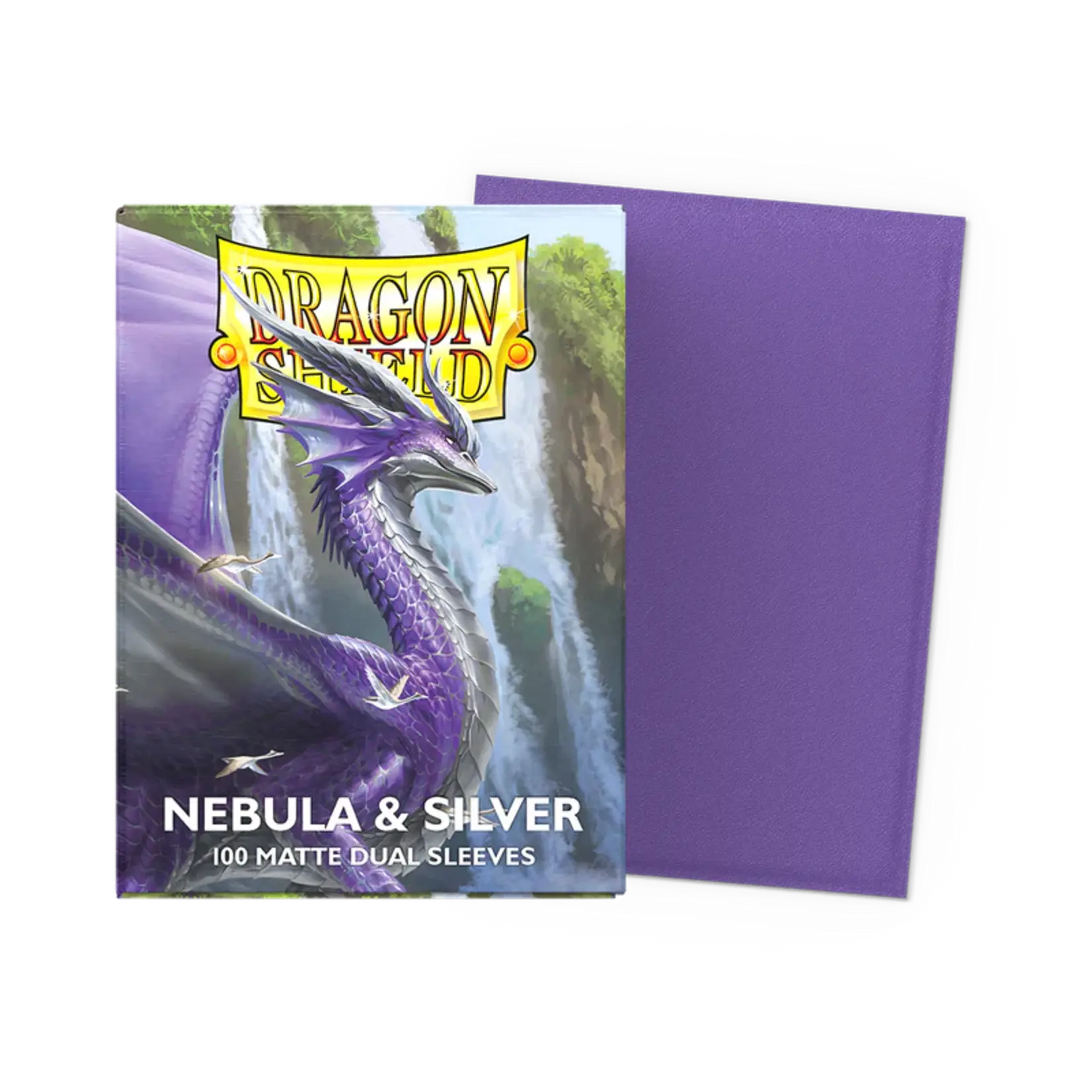 Dragonshield Dragonshield 100 Box Dual Matte Sleeves Nebula & Silver