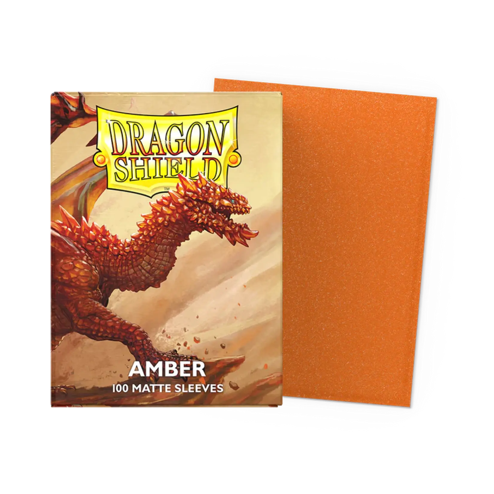 Dragonshield Dragonshield 100 Box Sleeves Matte Amber