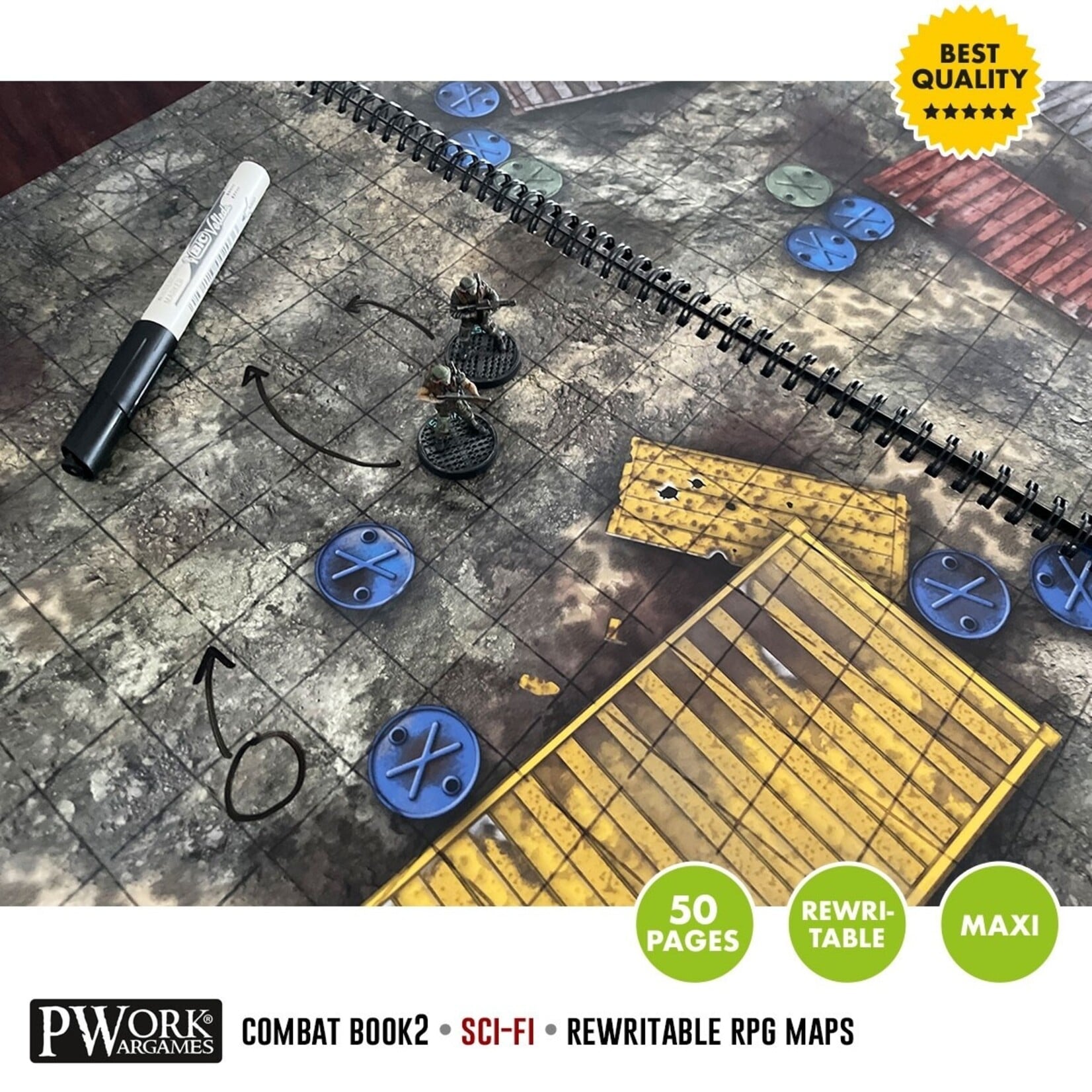 PWorkWargames A3 Combat Book 2 - Sci-Fi