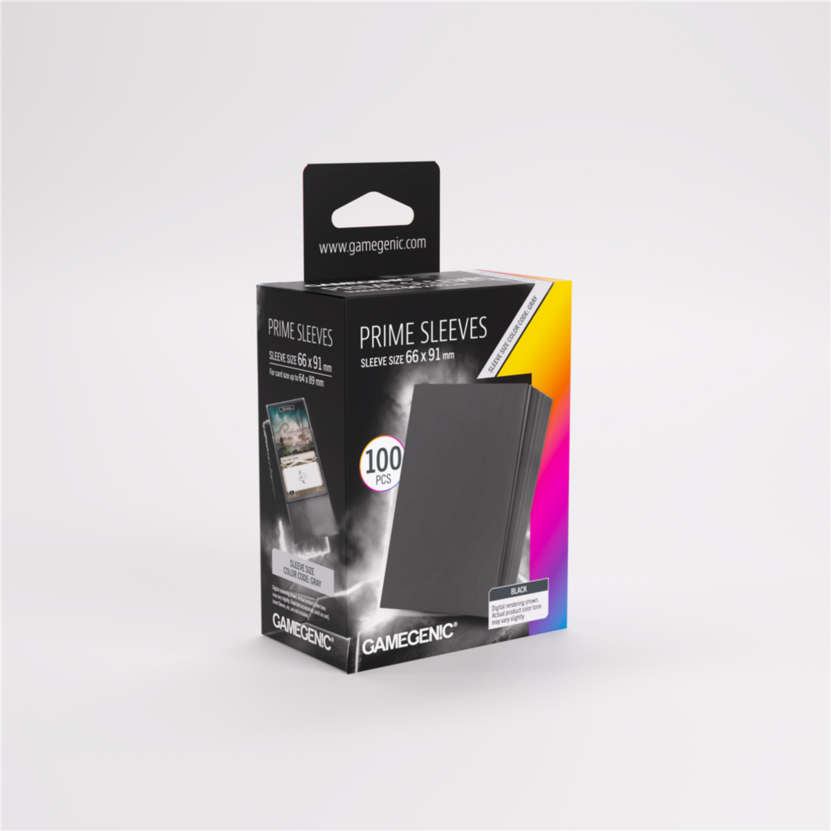 Gamegenic Gamegenic Prime Sleeves Black (100) - Standard (Gray)