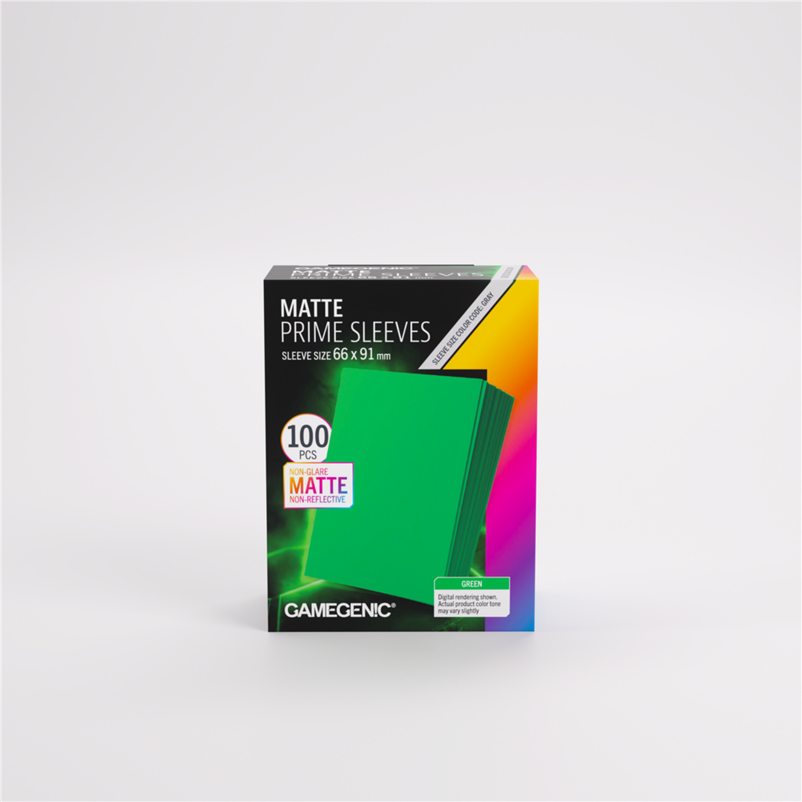 Gamegenic Gamegenic Matte Sleeves Green (100) - Standard (Gray)