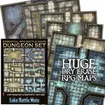 Loke Battlemats Essential RPG Battle Maps - Dungeon Set