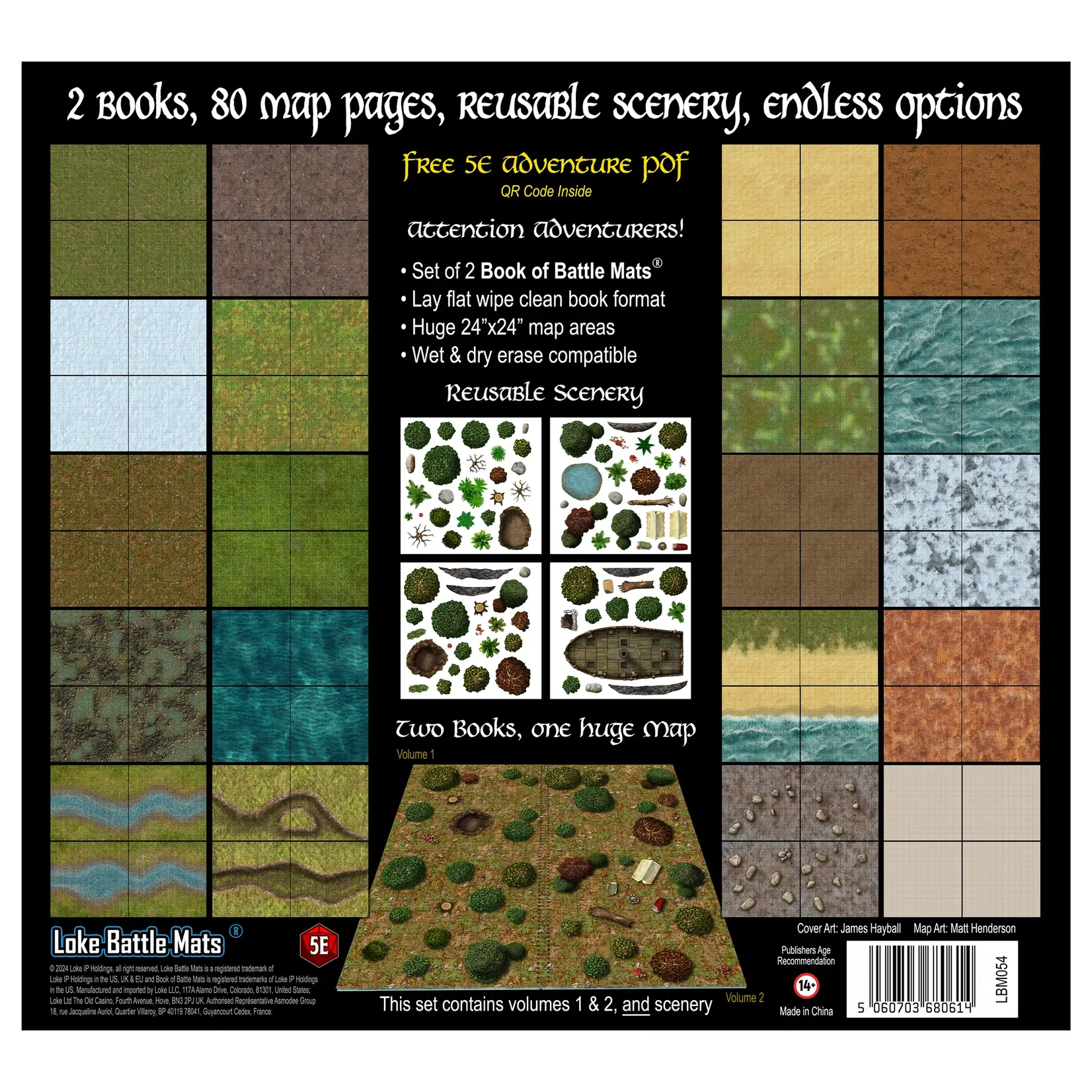 Loke Battlemats The Terrain Set Build Your Own Battle Map Kit (EN)