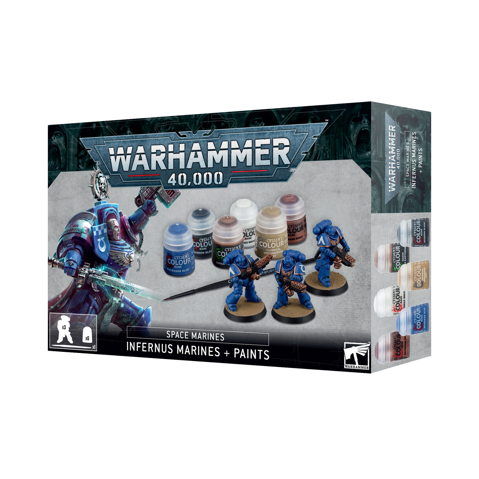 Games Workshop Space Marines Infernus Marines + Paints **