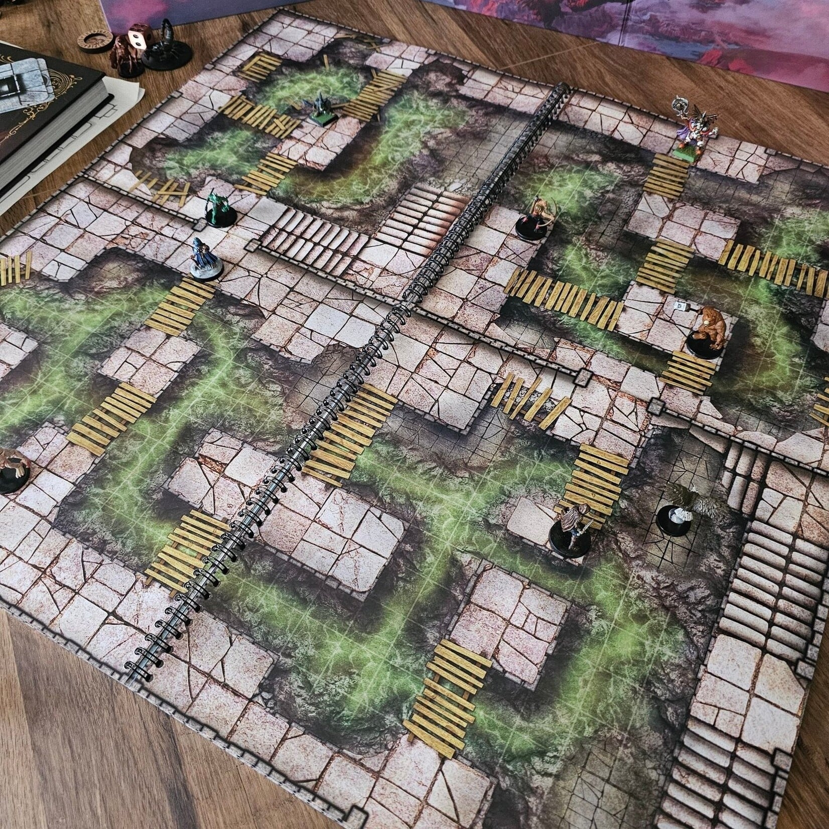 Loke Battlemats The Dungeon Reignited Book of Battle Mats Set (EN)