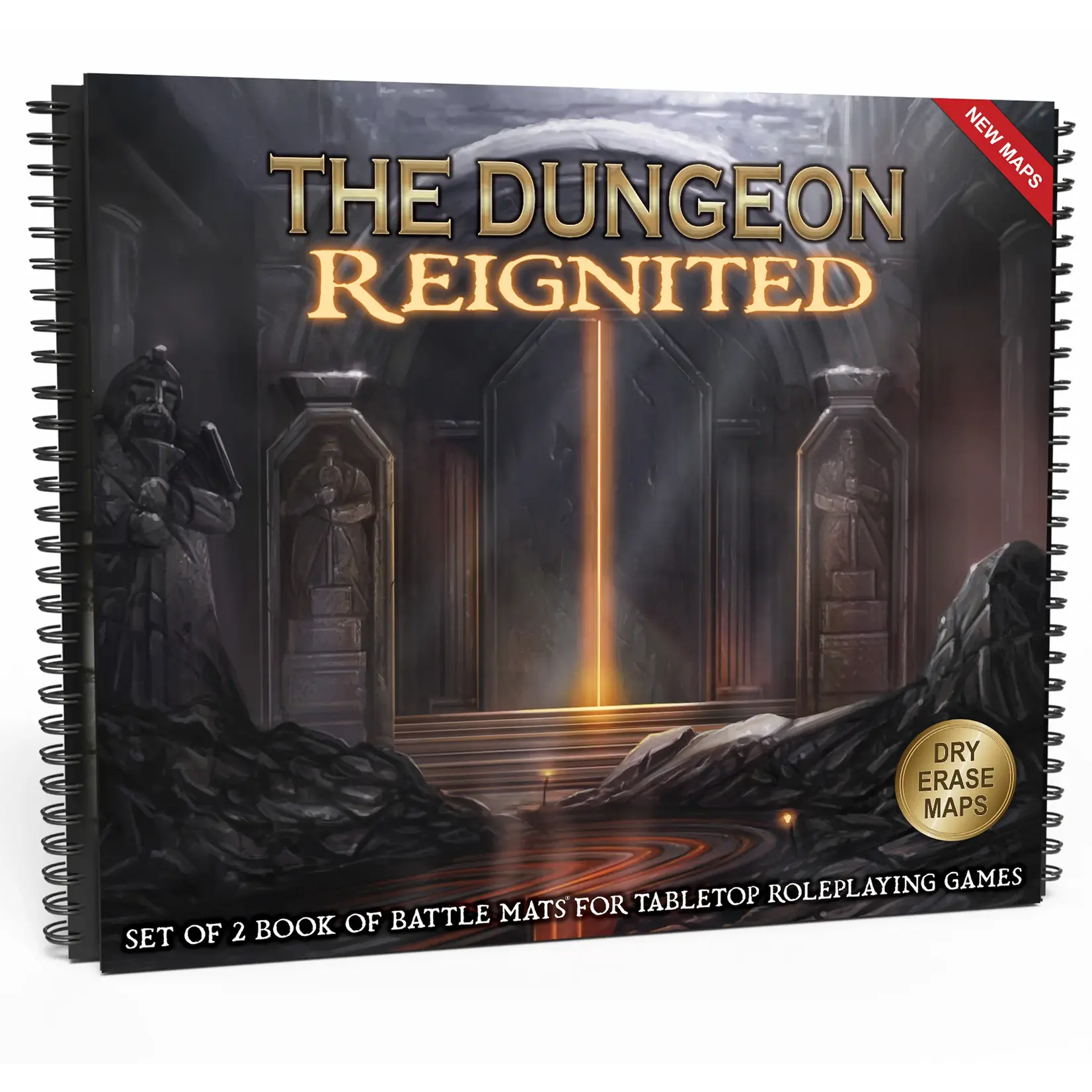 Loke Battlemats The Dungeon Reignited Book of Battle Mats Set (EN)