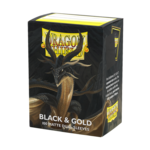 Dragonshield Dragonshield 100 Box Dual Matte Sleeves Black & Gold