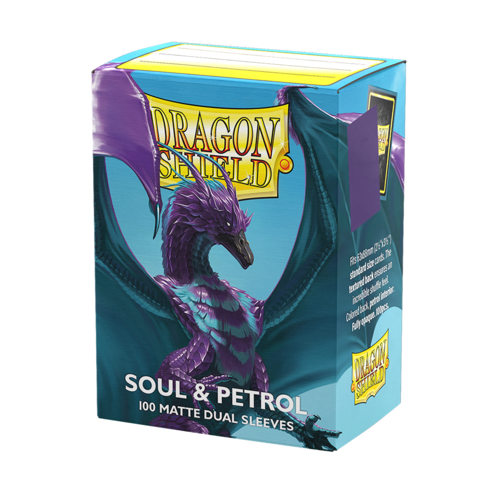Dragonshield Dragonshield 100 Box Dual Matte Sleeves Soul & Petrol