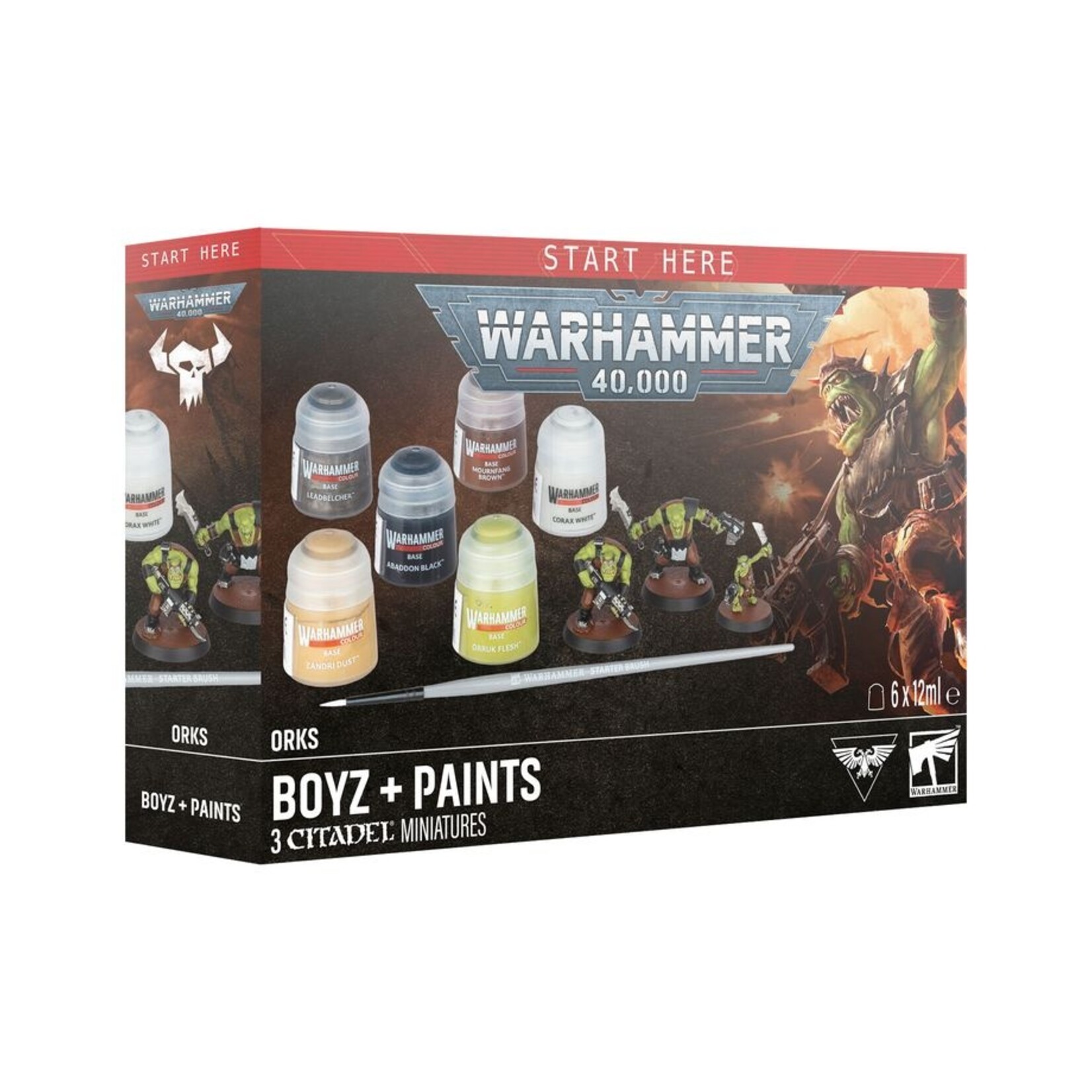 Games Workshop Orks Boyz + Paints