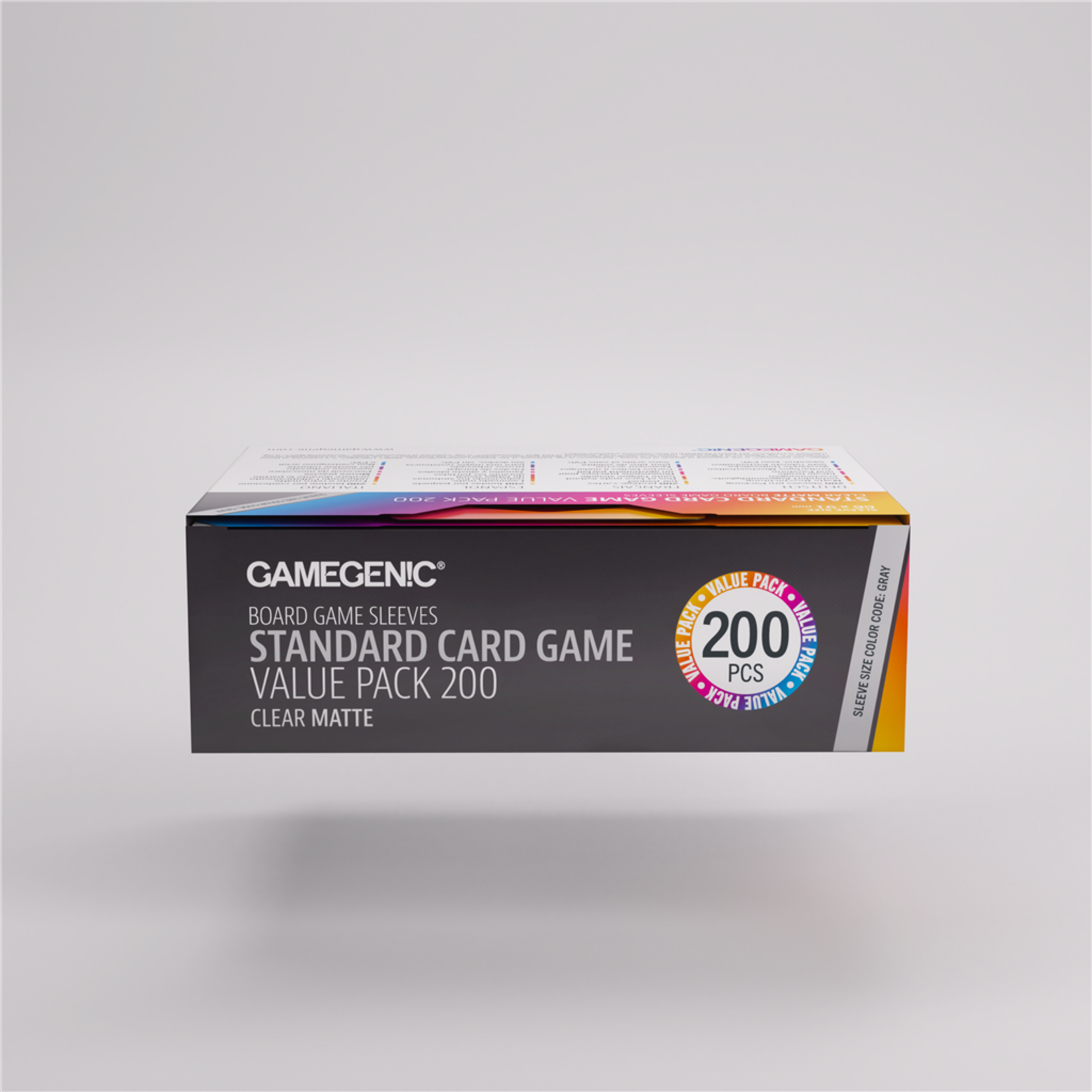Gamegenic Standard Card Game Clear Matte Sleeves Value Pack (200)