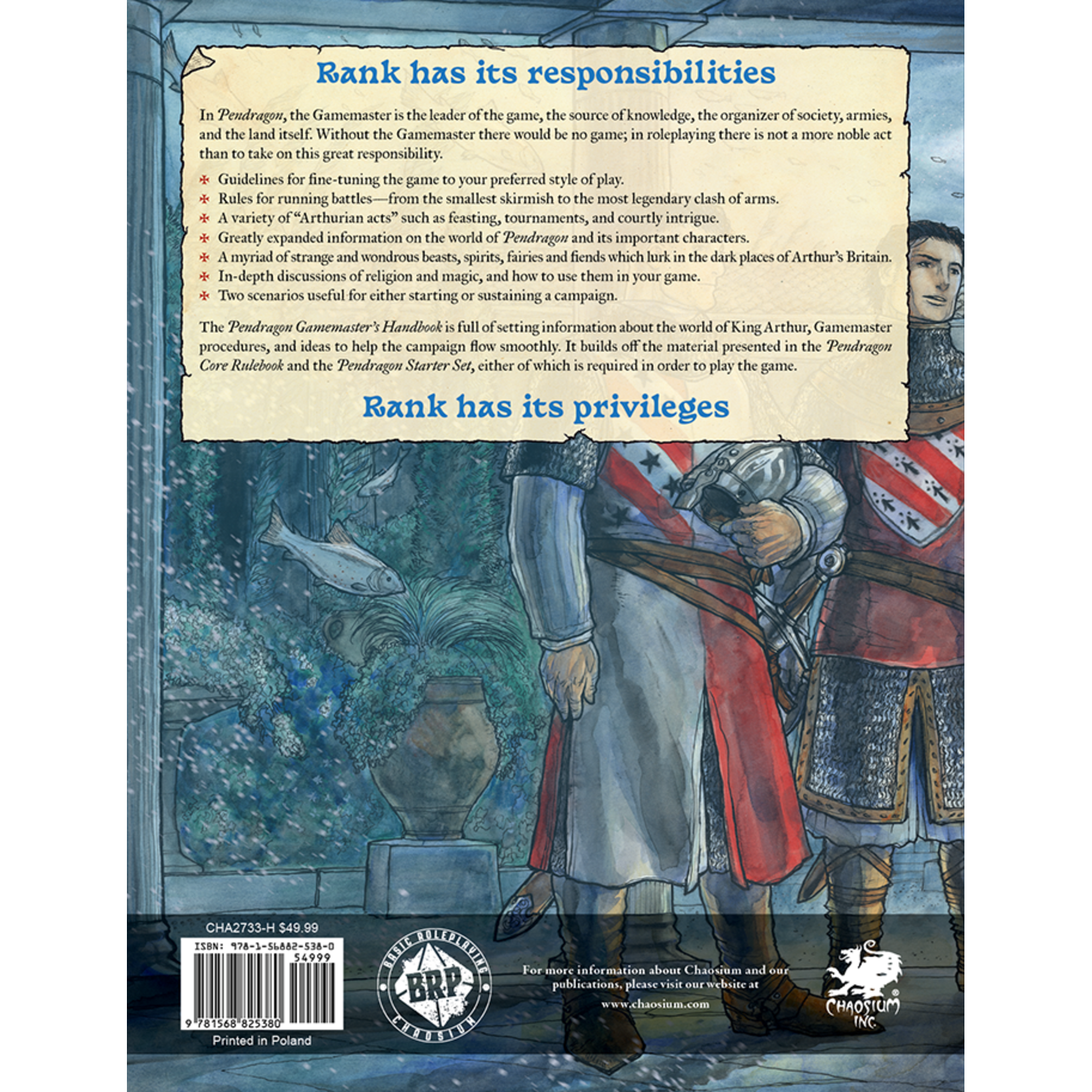 Chaosium Pendragon RPG: Gamemaster's Handbook (EN)
