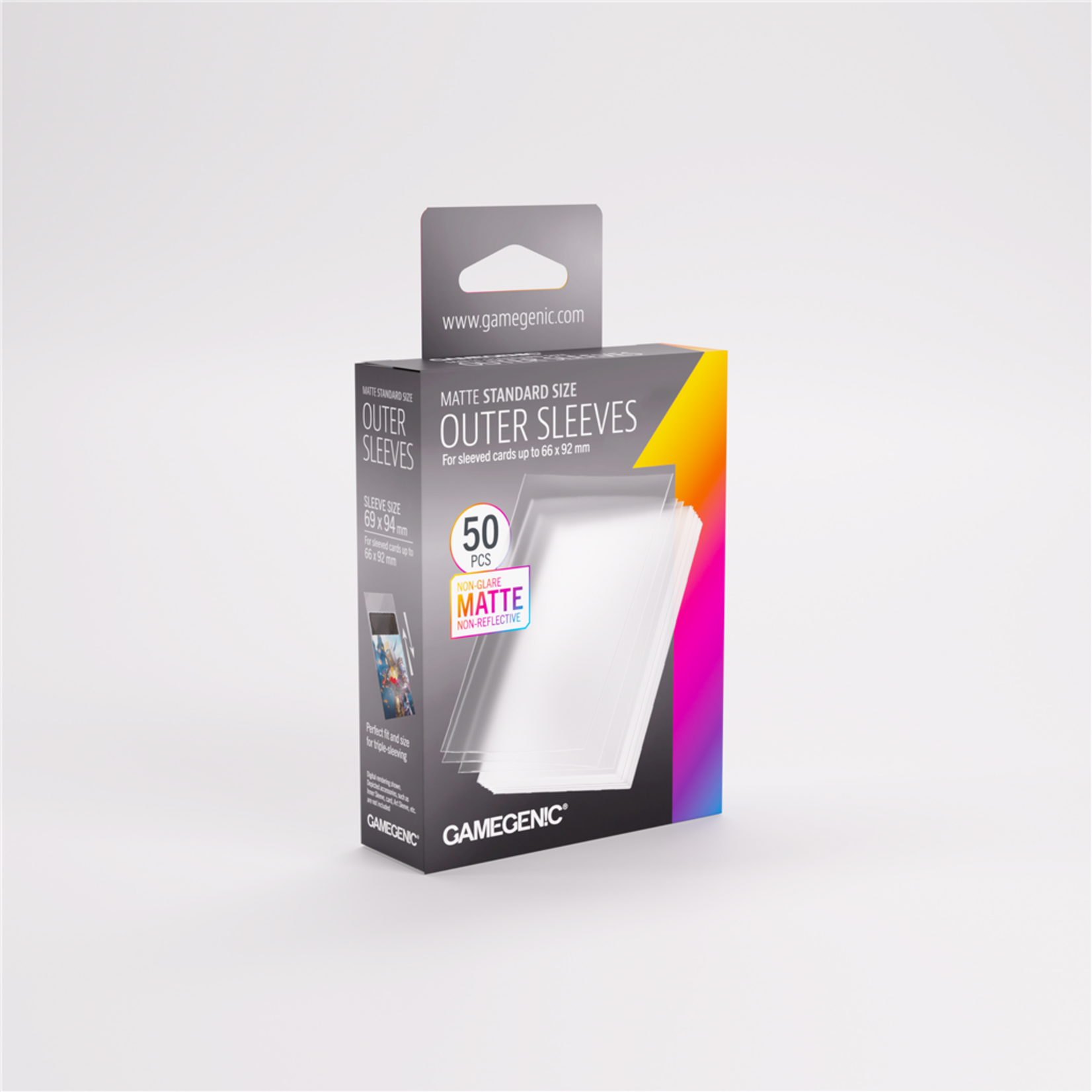 Gamegenic Gamegenic Standard Size Outer Sleeves Matte (50)