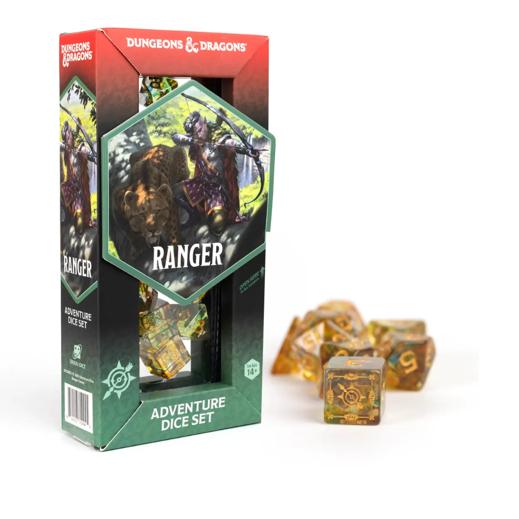 Sirius Dice D&D Adventure Dice - Ranger: Gold