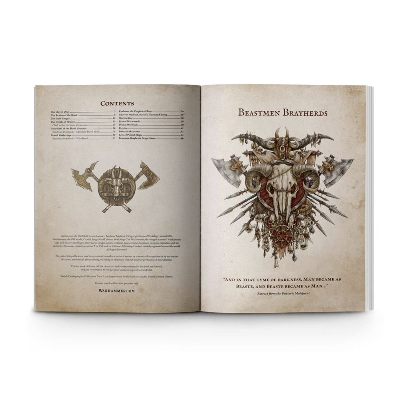 Games Workshop Arcane Journal Beastmen Brayherds (EN) **