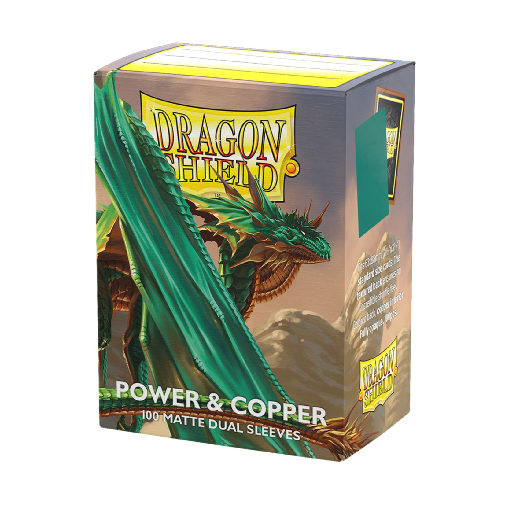 Dragonshield Dragonshield 100 Box Dual Matte Sleeves Power & Copper
