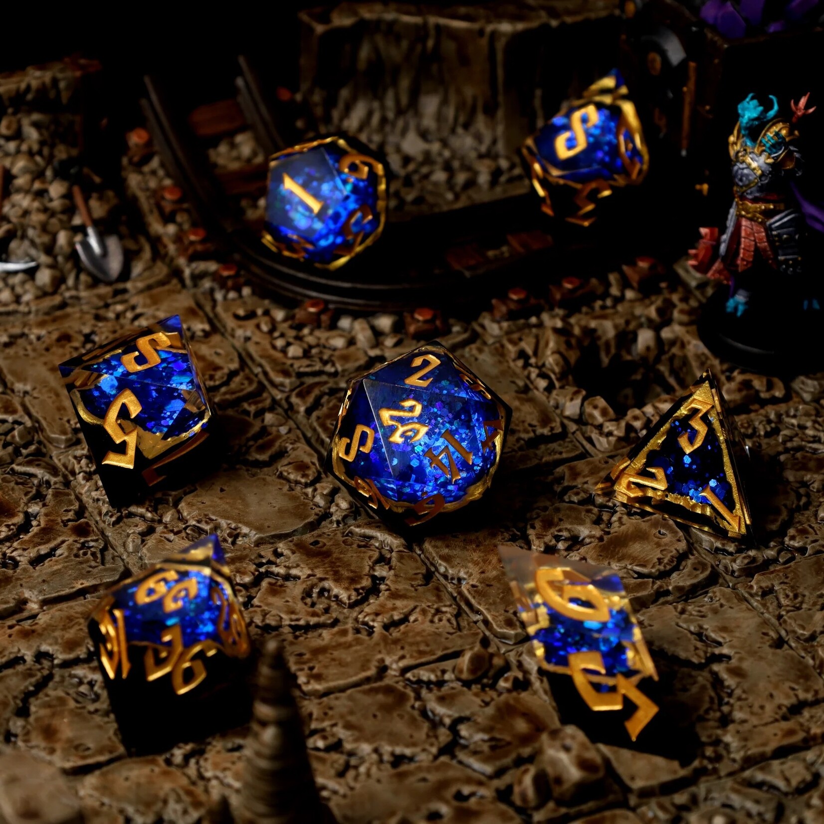 Glass Staff Crit Stones Azure Artifacts Geode