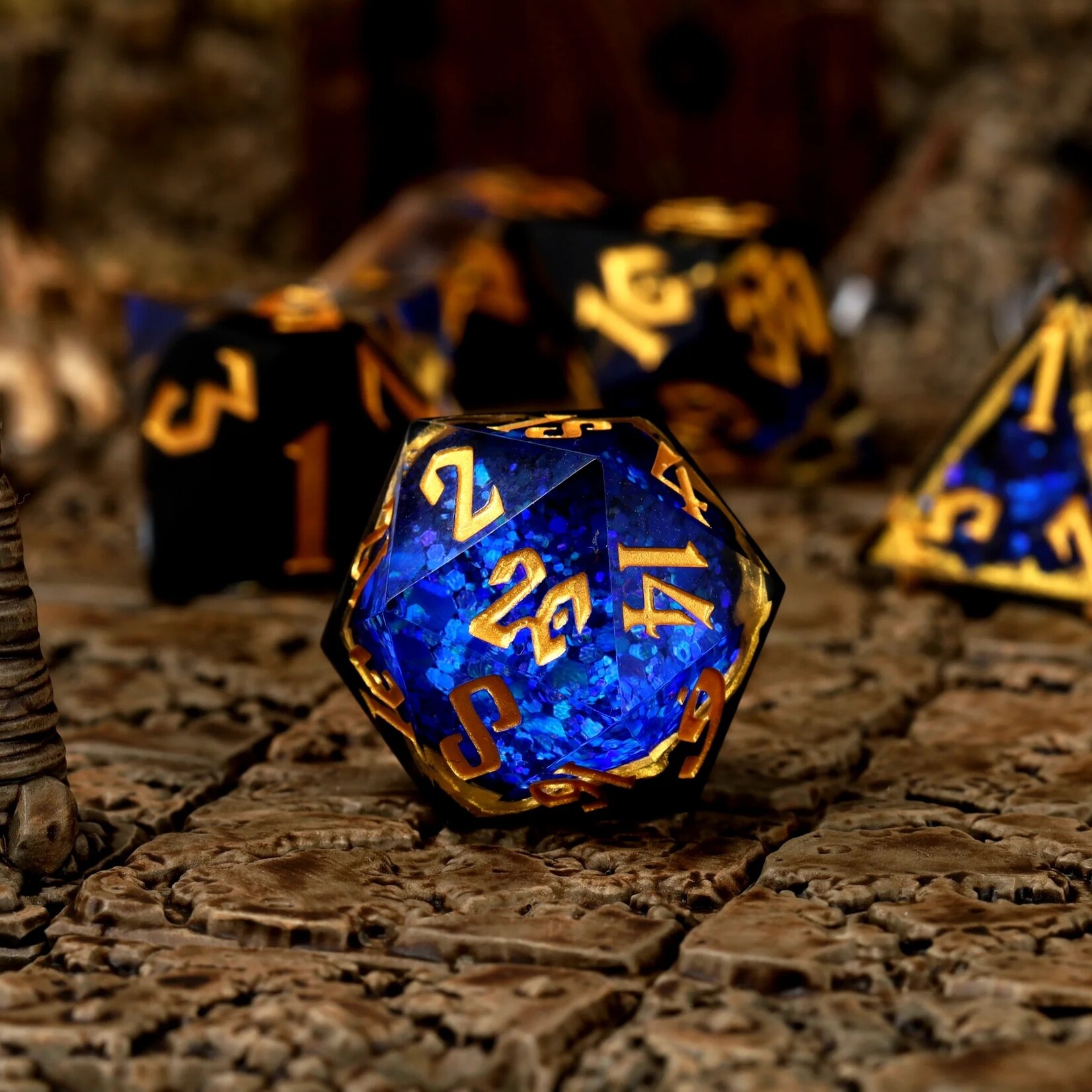 Glass Staff Crit Stones Azure Artifacts Geode