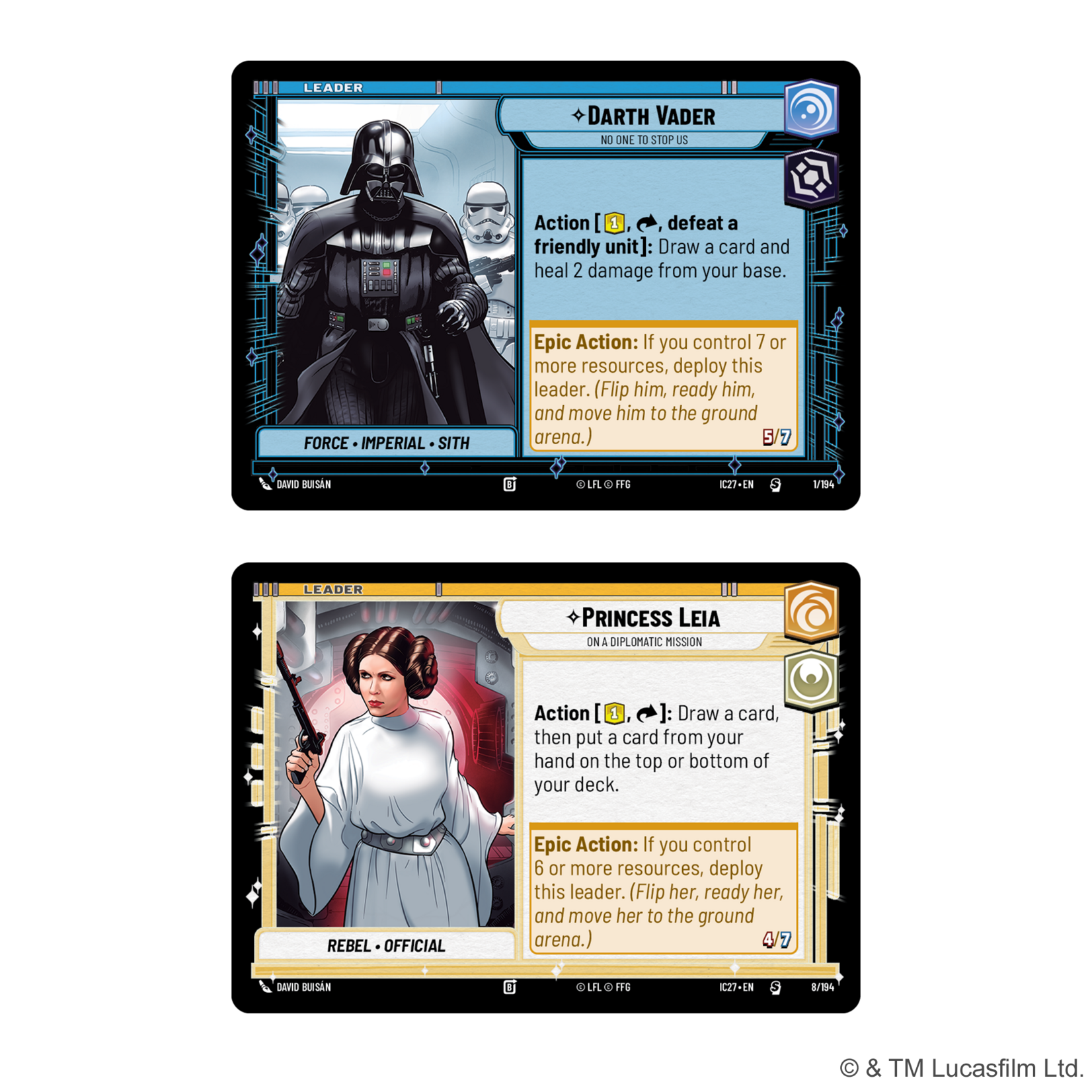 Fantasy Flight Games SWU Icons 2027: Starter Box (Pre-order)