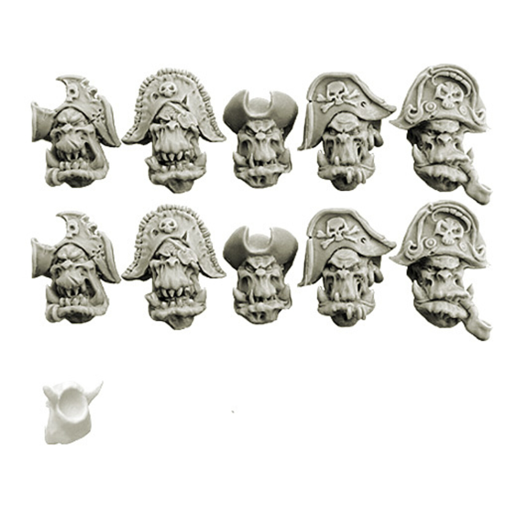 Spellcrow Orcs Freebooters Heads (ver. 1)