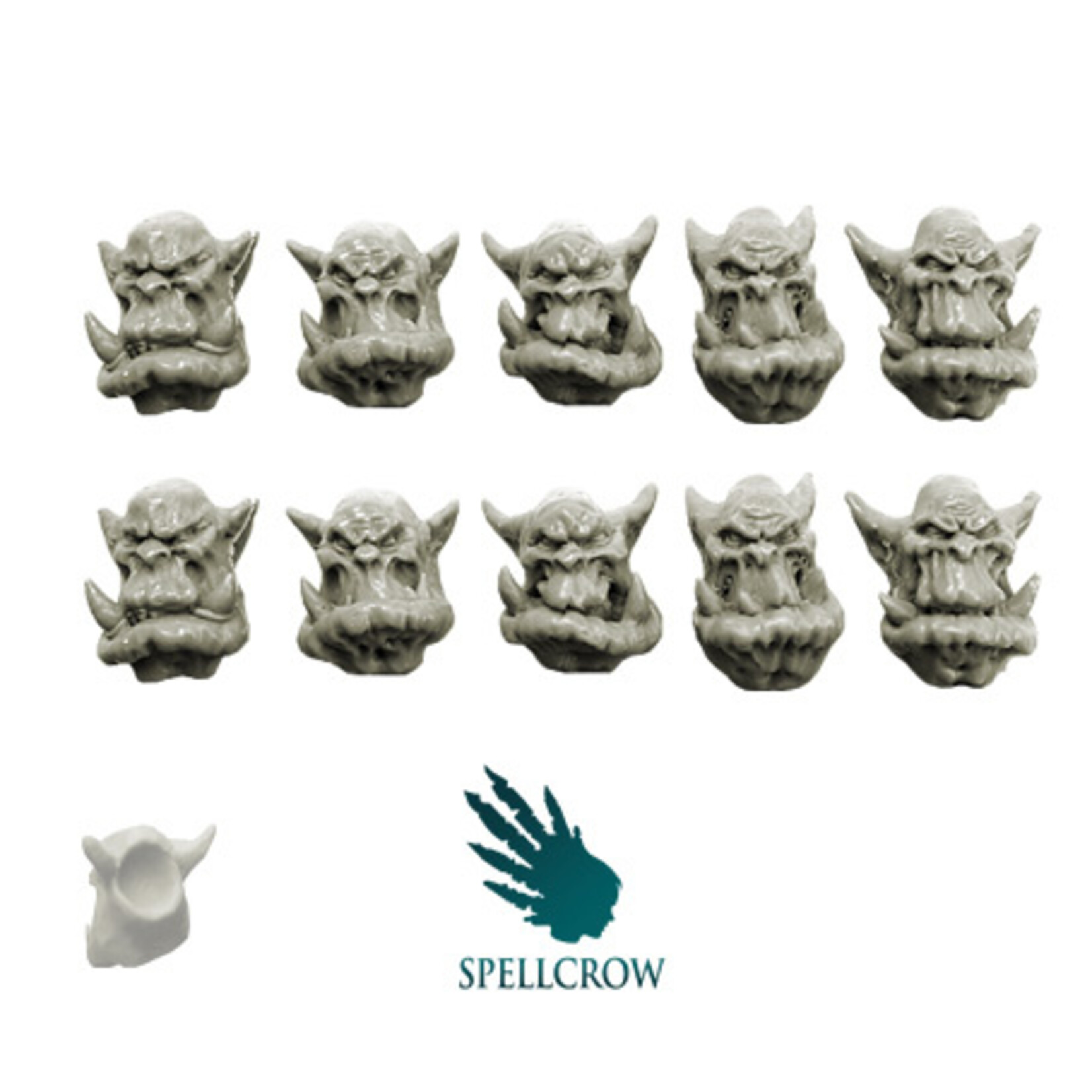 Spellcrow Orcs Standard Heads (ver. 3)