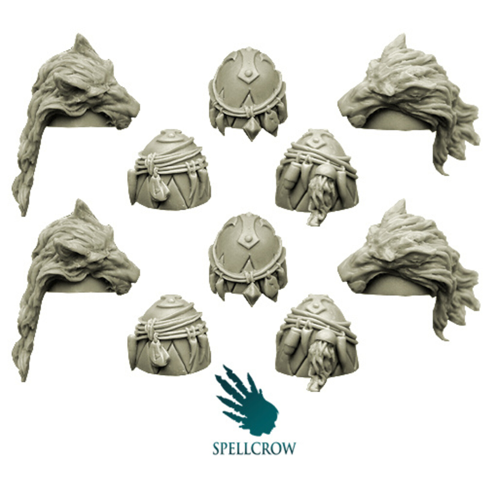 Spellcrow Wolves Space Knights Shoulder Pads