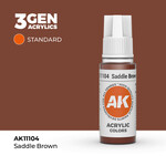 AK Interactive AK 3rd Gen Acrylics: Saddle Brown (17ml)