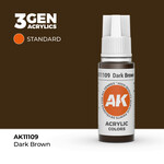 AK Interactive AK 3rd Gen Acrylics: Dark Brown (17ml)