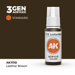 AK Interactive AK 3rd Gen Acrylics: Leather Brown (17ml)