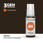 AK Interactive AK 3rd Gen Acrylics: Chocolate (Chipping) (17ml)