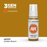 AK Interactive AK 3rd Gen Acrylics: Golden Brown (17ml)