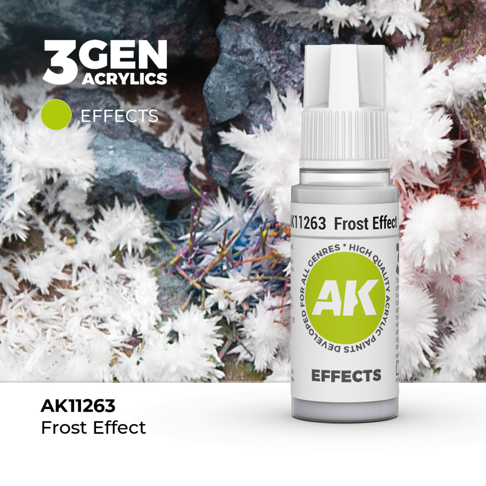 AK Interactive AK 3rd Gen Acrylics: Frost Effect (17ml)