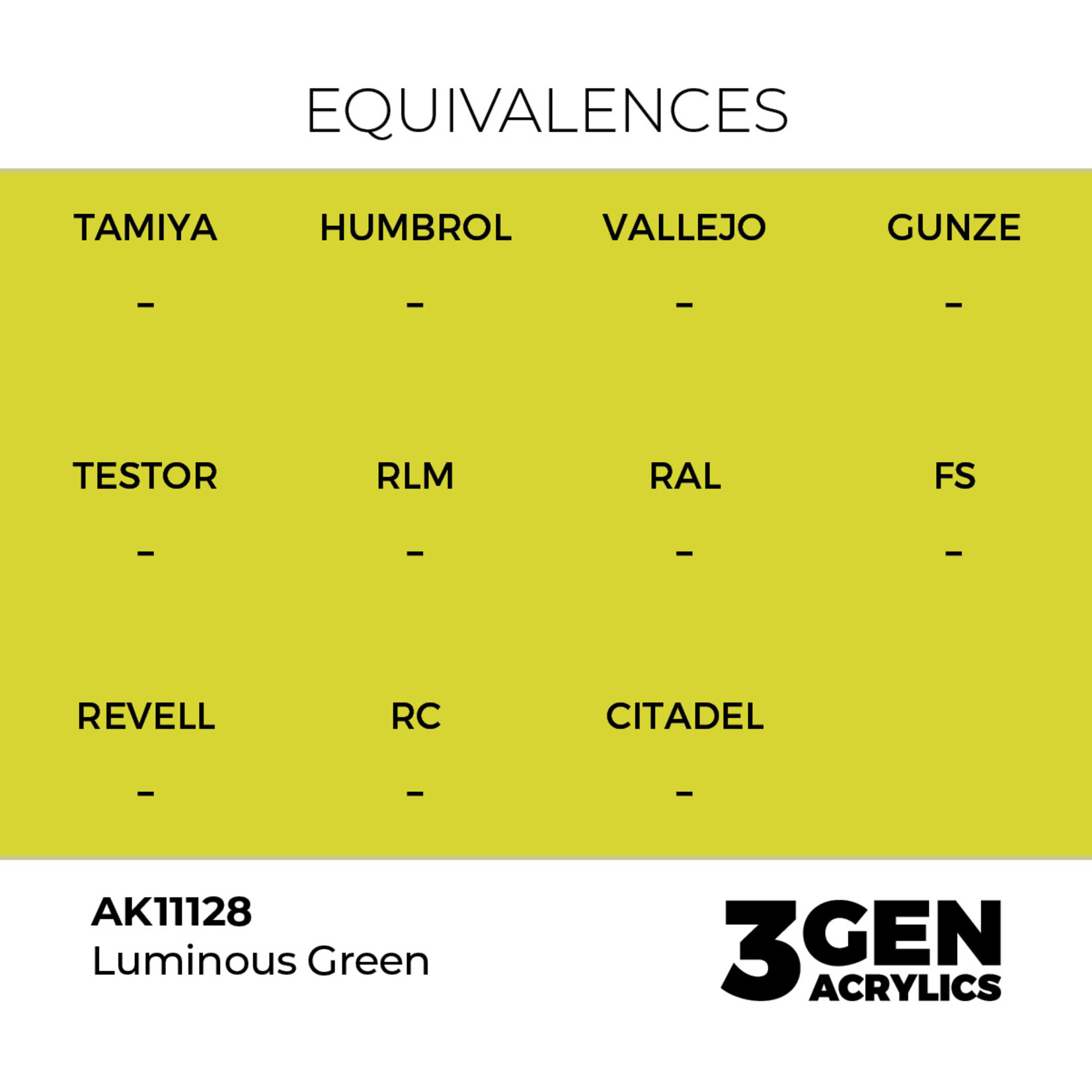 AK Interactive AK 3rd Gen Acrylics: Luminous Green (17ml)