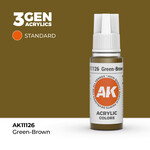 AK Interactive AK 3rd Gen Acrylics: Green-Brown (17ml)
