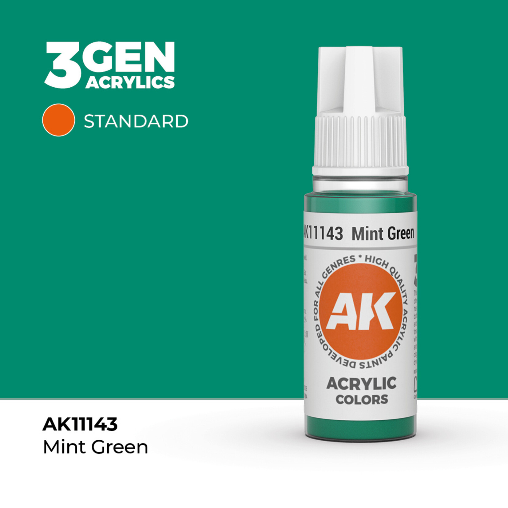 AK Interactive AK 3rd Gen Acrylics: Mint Green (17ml)