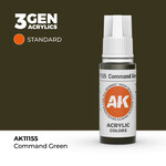 AK Interactive AK 3rd Gen Acrylics: Command Green (17ml)