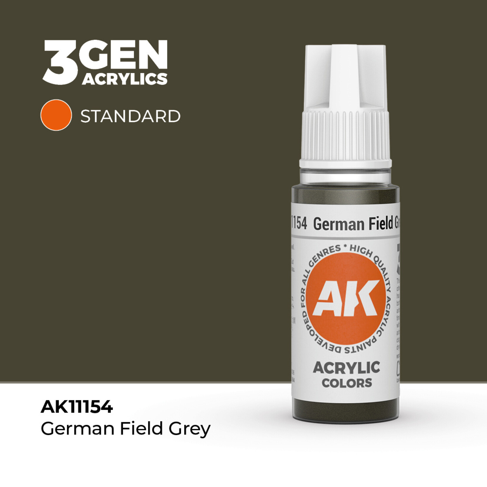 AK Interactive AK 3rd Gen Acrylics: German Field Grey (17ml)